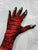 Faux Red Species - Lizard Skin - Alien Skin - Gloves