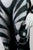 Full Bodysuit - Front Zipper - Women's Cat's Meow Bodysuit -- Costume Sportswear - Black And White Cat With Printed Tail