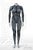 Woman's DIY Costume Cosplay Supersuit superhero bodysuit onesie silver surfer