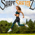 Leggings - Woman's 'ZEBRA' Leggings -- Too Cute Teal - Sportswear/costume