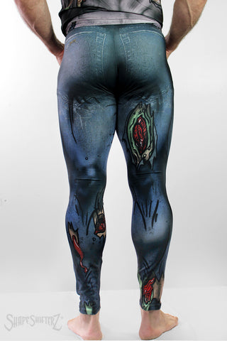 Men's 'ZOMBIE JEAN LEGGINGS'- Sportswear/Costume