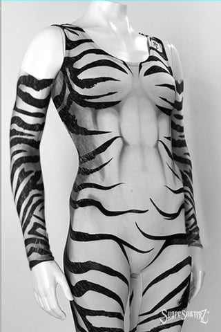 Zebra Print Compression Sleeves - Left and Right