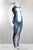 Women's 'BLUE LEOPARD' Unitard - sportswear/costume