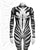 Zebra Costume Bodysuit with high collar and hidden zipper in the back - Cosplay | Athletics | Performance