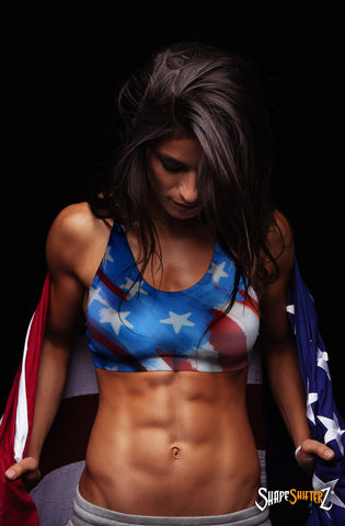 Top/Shirt/Tank/Bra - Women's 'USA Bright Star' Sport Tank