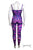 Unitard - Women's 'Cheshire Cat' Unitard -- Costume Sportswear - Purple&Pink Cat With Fat Tail