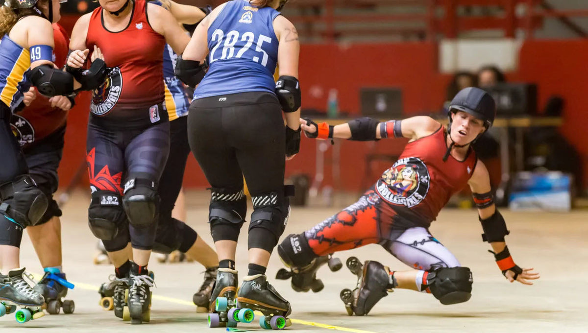 Custom "Cajun Rollergirls" Rollerderby Team Gear in Action