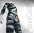 Men's Mummy Costume Bodysuit – Wrapped Bandage Print, Back Zip
