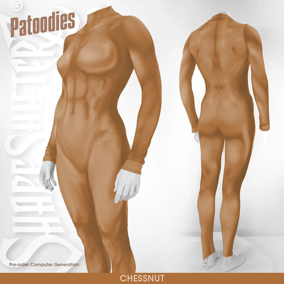 Printed Muscle Costume Catsuit - Women's Patoodie - Customize Your Color