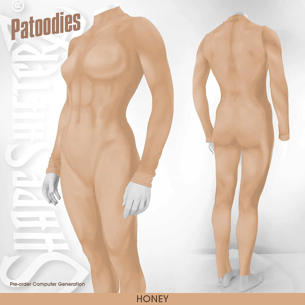 Printed Muscle Costume Catsuit - Women's Patoodie - Customize Your Color
