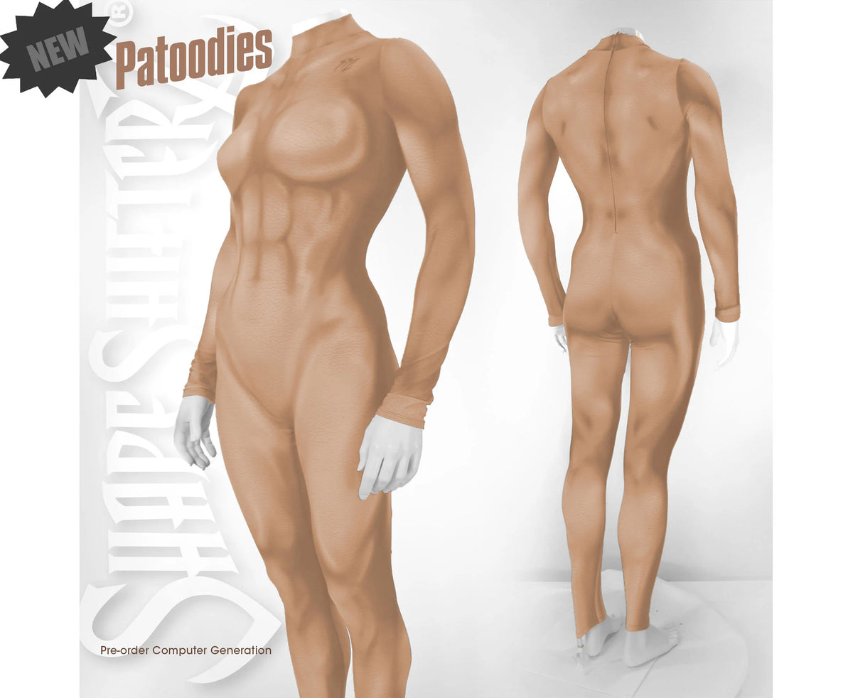Printed Muscle Costume Catsuit - Women's Patoodie - Customize Your Color
