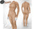 Women's Patoodie Nude Illusion Muscle Base Costume Bodysuit