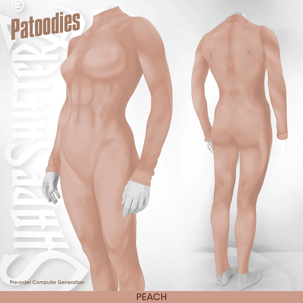 Printed Muscle Costume Catsuit - Women's Patoodie - Customize Your Color