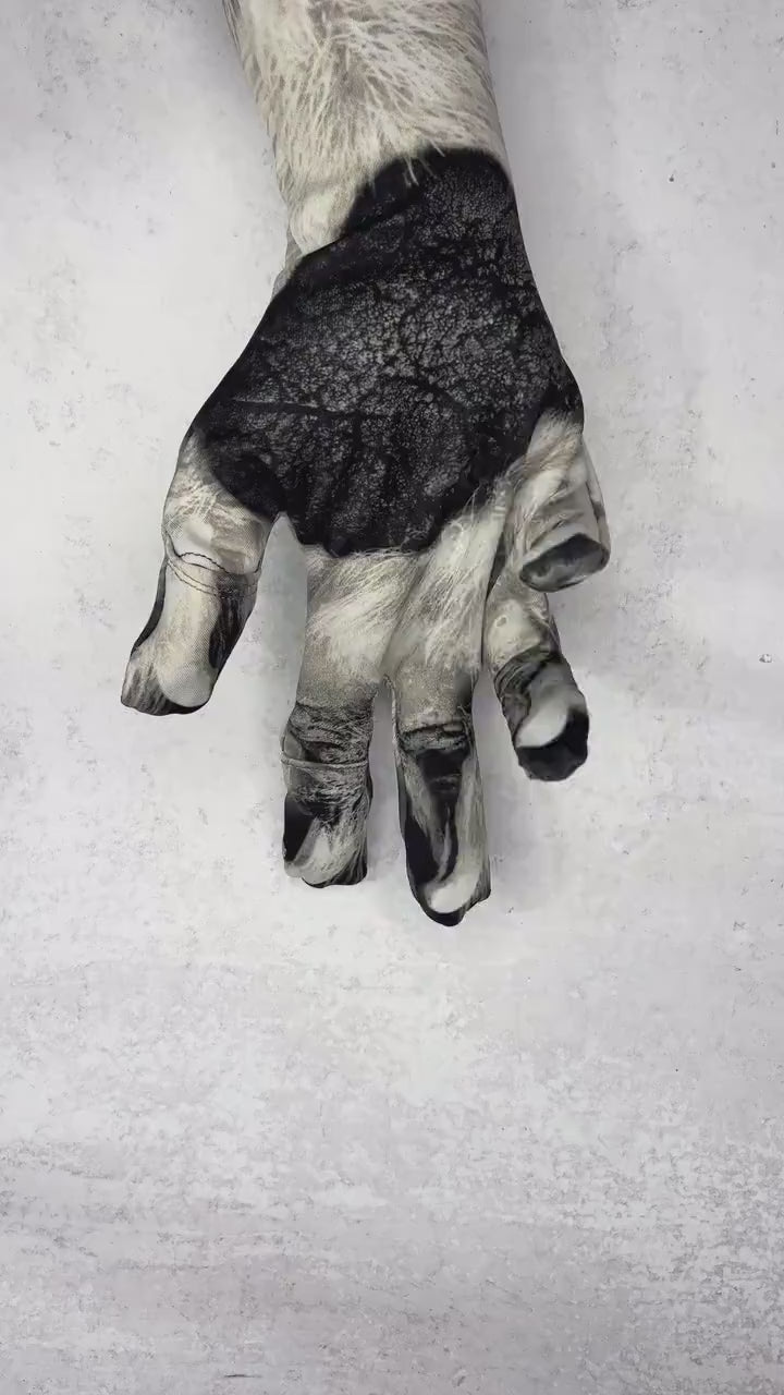Faux Fur Costume Unisex Gloves – 4 Colors