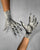 Gargoyle Costume Unisex Gloves – Touchscreen Thumb & Index, Stone Print
