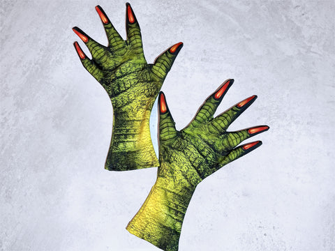 Green Species Gloves - Lizard Skin - Alien Skin