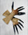 Scary Zombie Alien Costume Unisex Gloves – Long Finger, Dead Skin Print