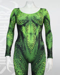 Women's Comic Mermaid Costume Catsuit – Scoop Neck, Pull-On