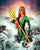 Women's Comic Mermaid Costume Catsuit – Scoop Neck, Pull-On
