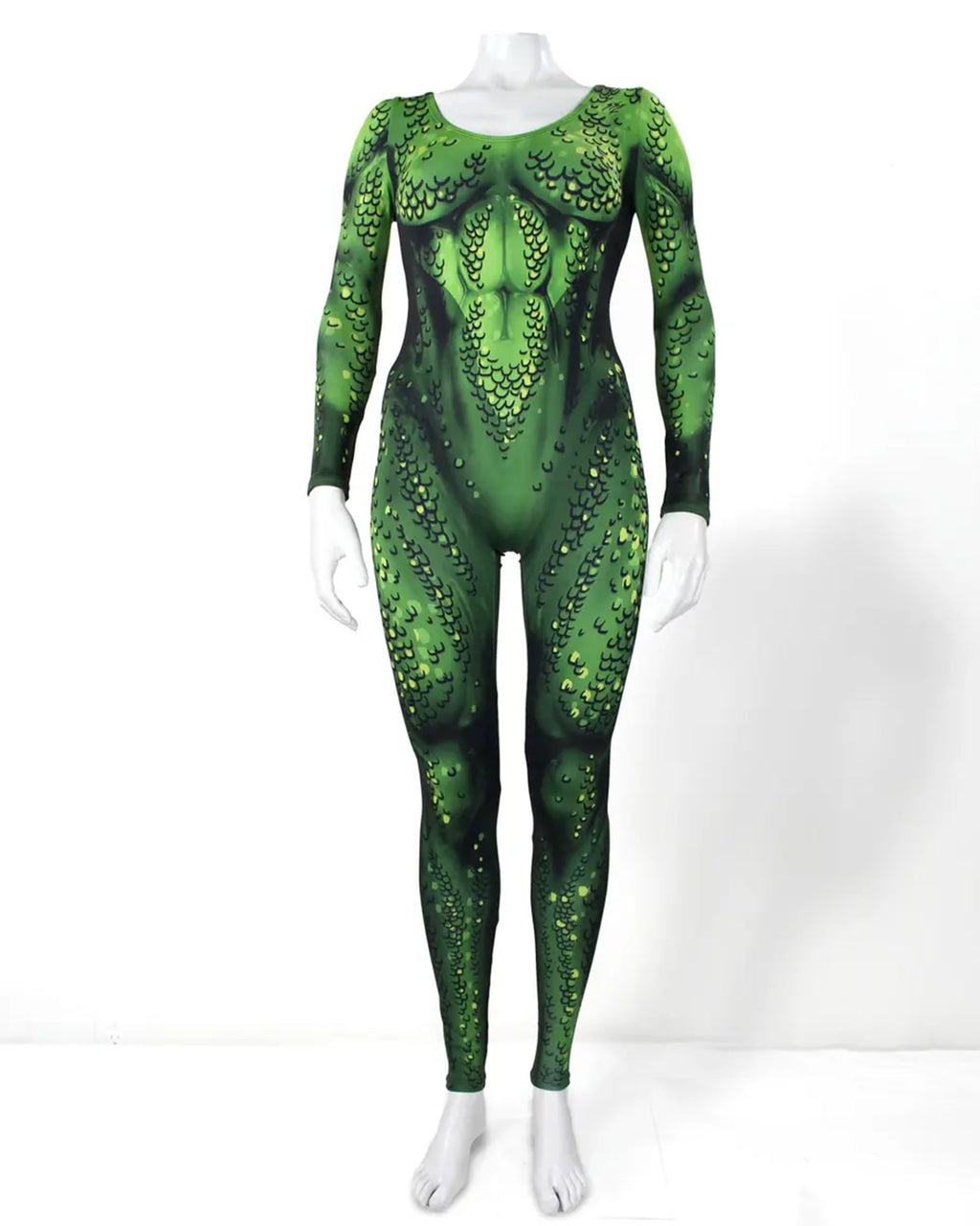 Women's Comic Mermaid Costume Catsuit – Scoop Neck, Pull-On
