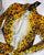 Leopard costume bodysuit overhead flat lay