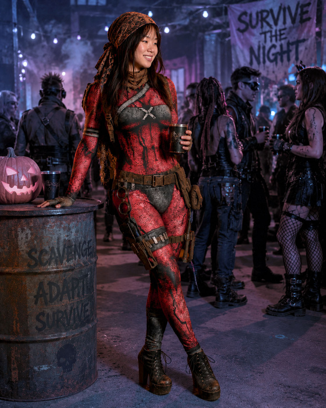 Apocalyptic Costume Catsuit - Rockstar