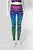 Women's Zebra Unicorn costume leggings, colour-flow fade print, front view
