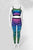 Women's Zebra Unicorn leggings and matching tank set, front view