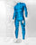 Men's Grinning Cat Costume Bodysuit – Striped Print, Back Zip