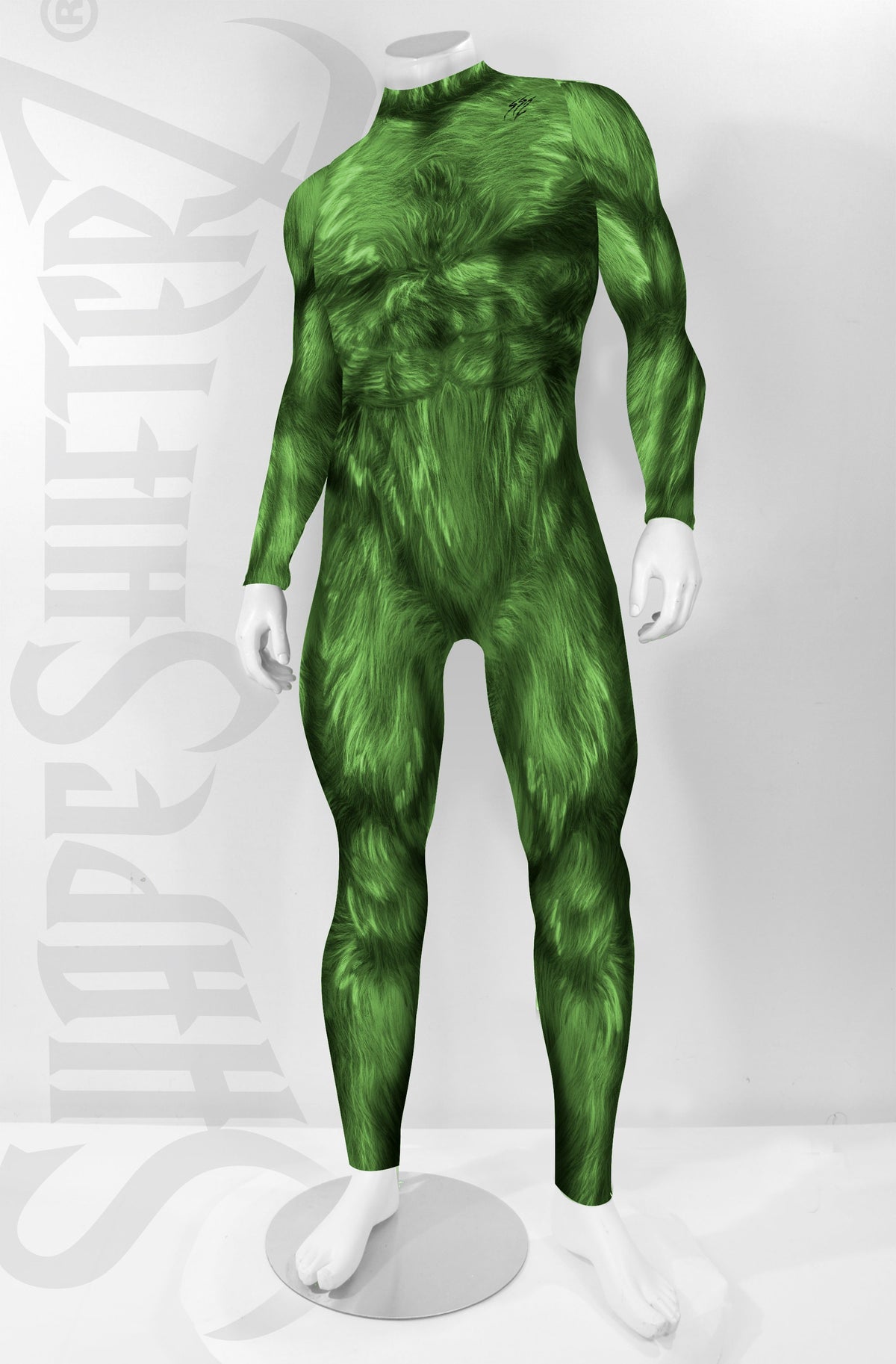 Men's Hairy Beast Costume Bodysuit | Krampus, Werewolf, Greedy Green Christmas