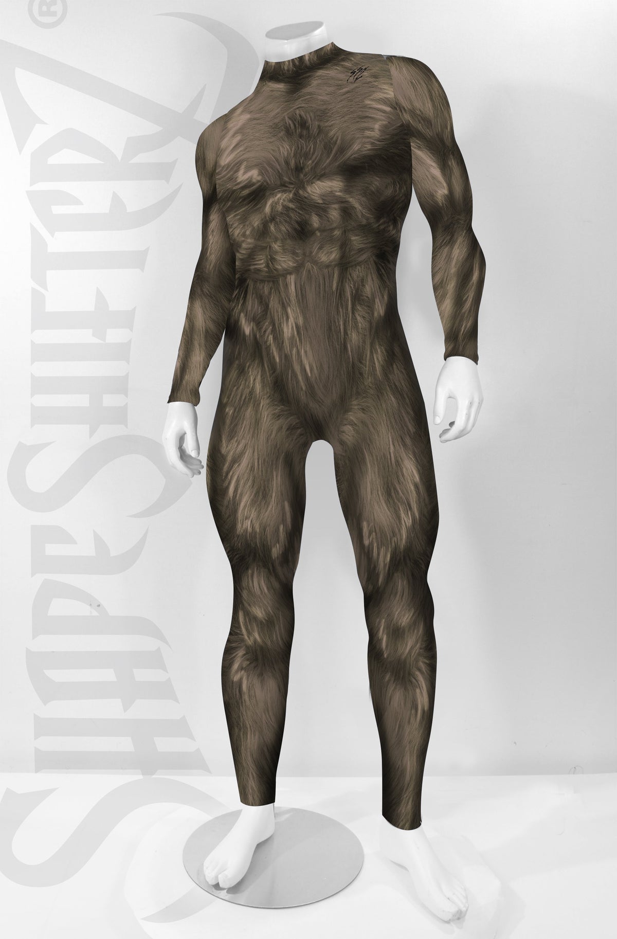 Men's Hairy Beast Costume Bodysuit | Krampus, Werewolf, Greedy Green Christmas