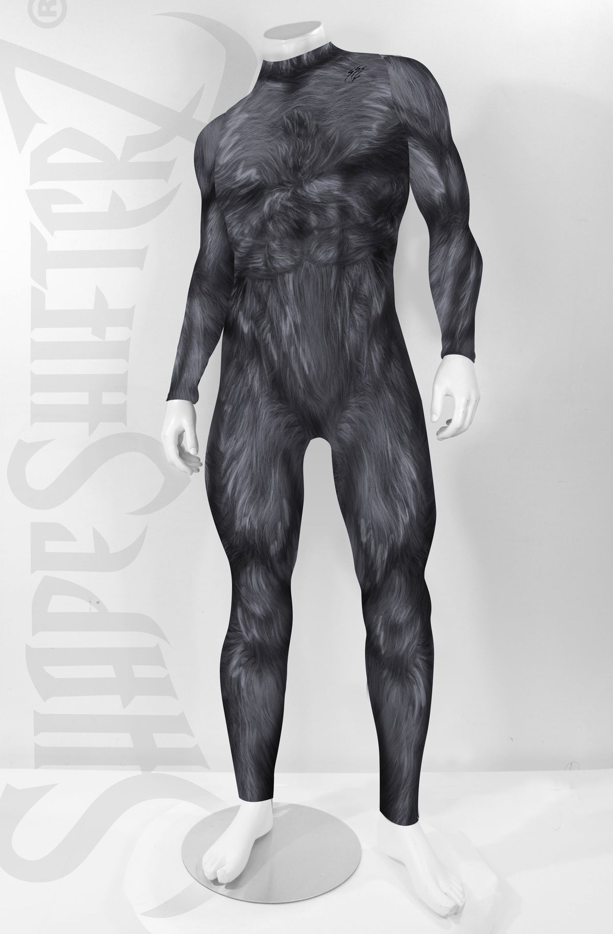 Men's Hairy Beast Costume Bodysuit | Krampus, Werewolf, Greedy Green Christmas