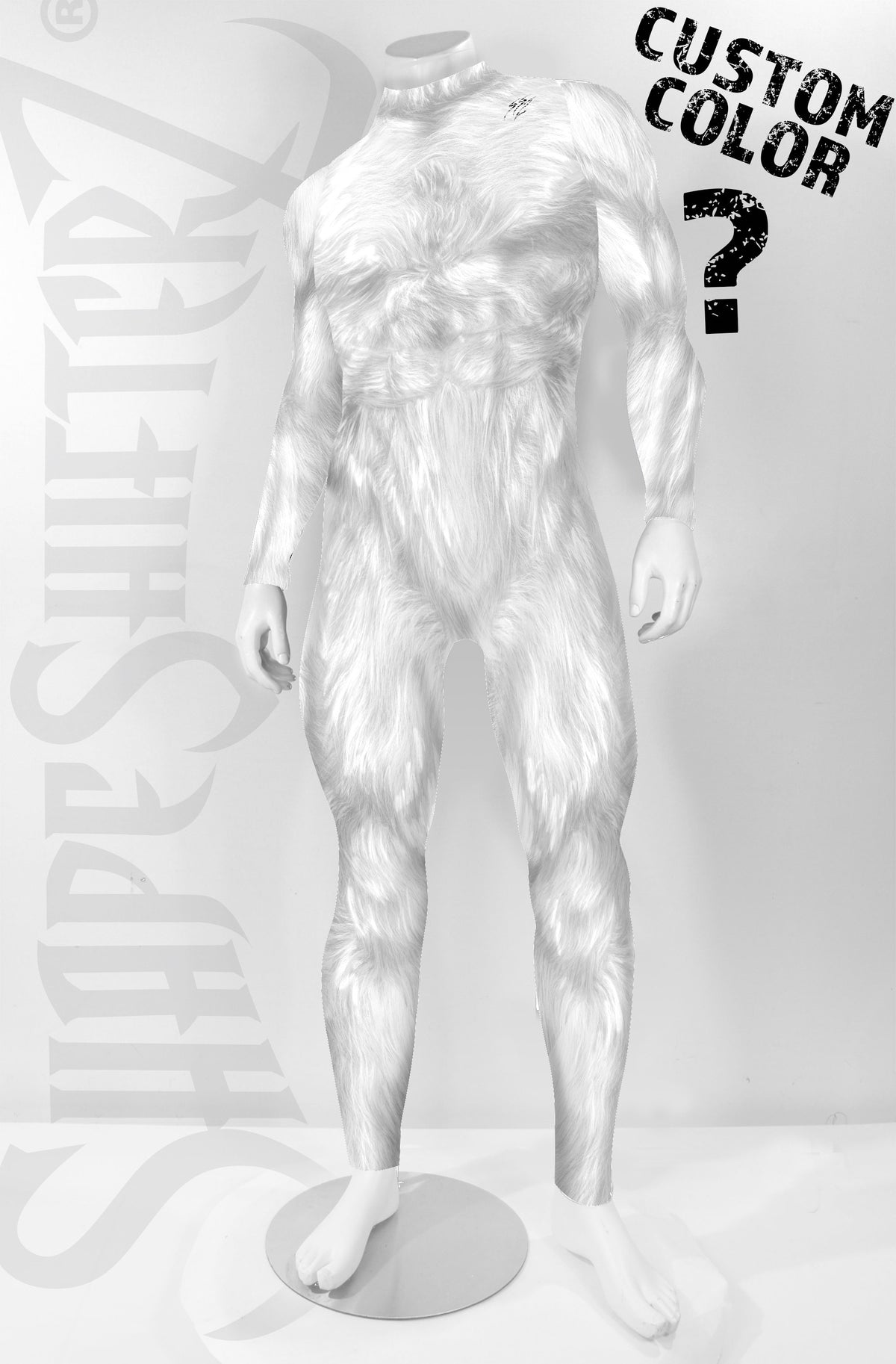 Men's Hairy Beast Costume Bodysuit | Krampus, Werewolf, Greedy Green Christmas