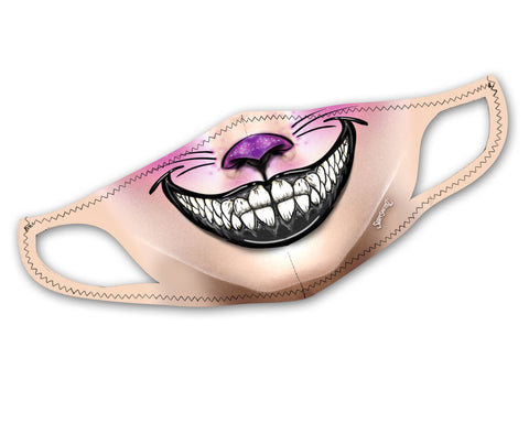 Cheshire Face Mask | Cool, Stretchy, Washable, & Reusable Face Masks