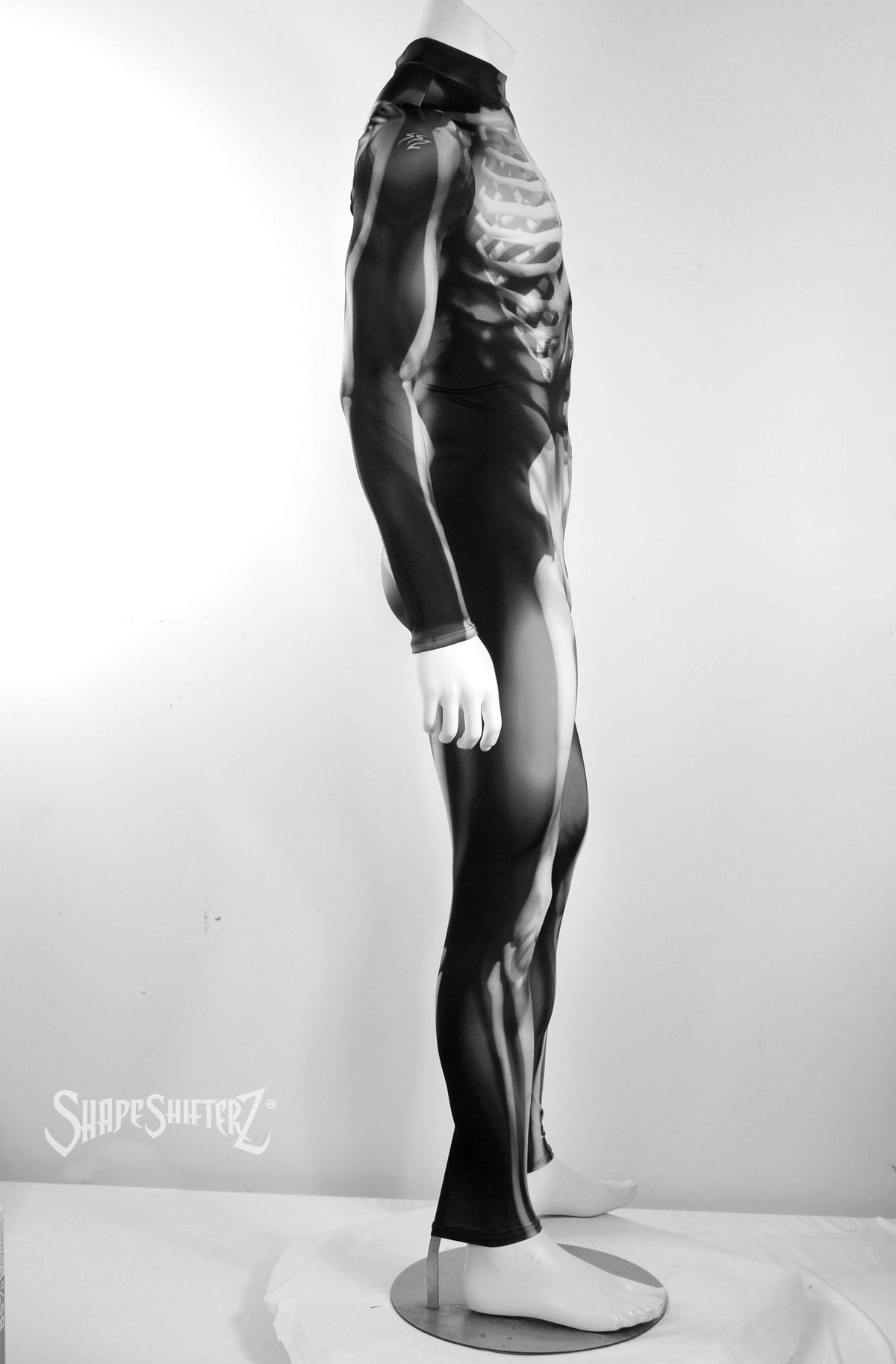 Men's Skeleton Costume Bodysuit – Body-Mapped X-Ray Print