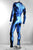Figure-Enhancing Men's Blue Skeleton Bodysuit - Cosplay | Athletics | Performance