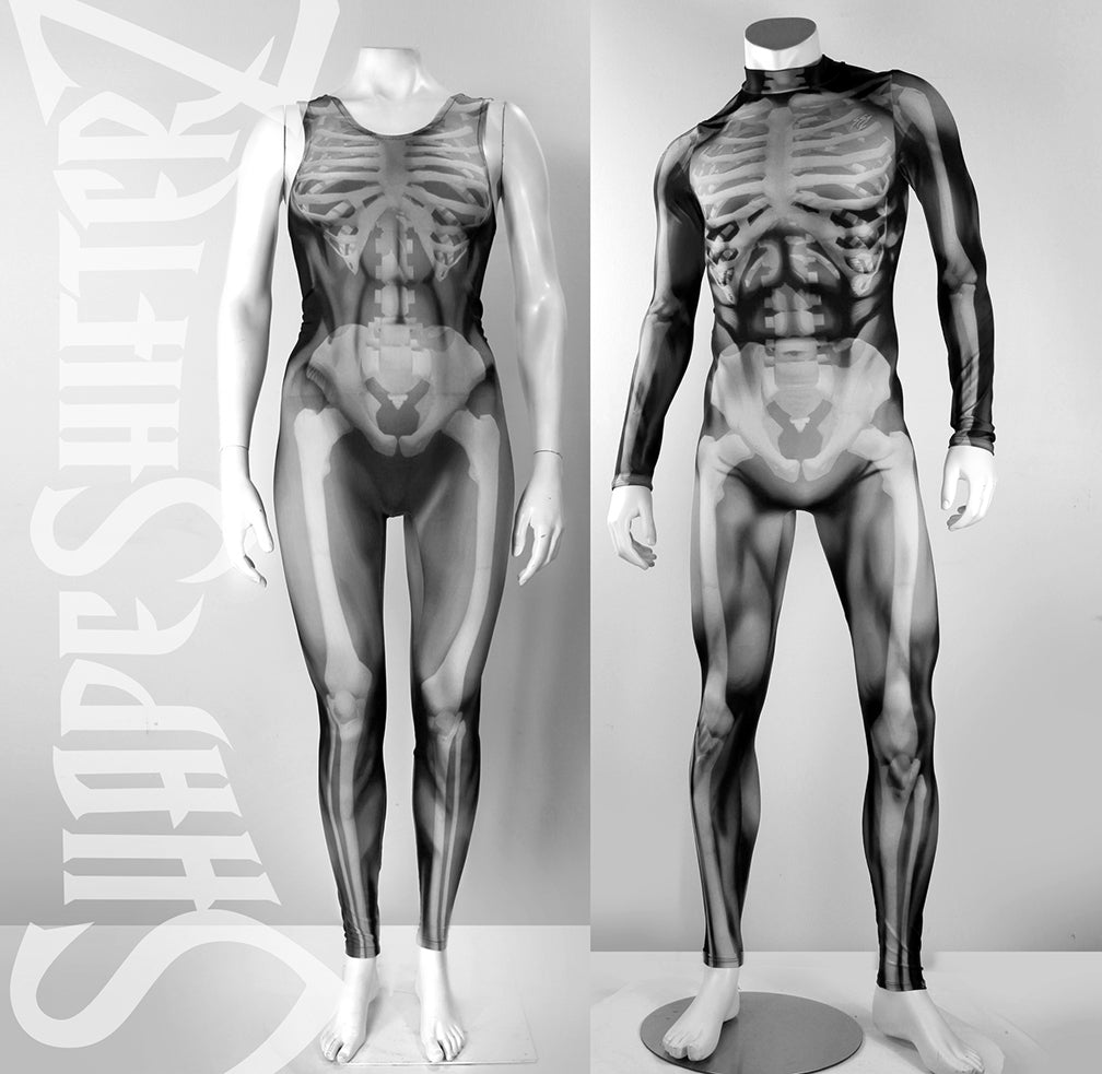 Women's Skeleton Costume Unitard – Sleeveless