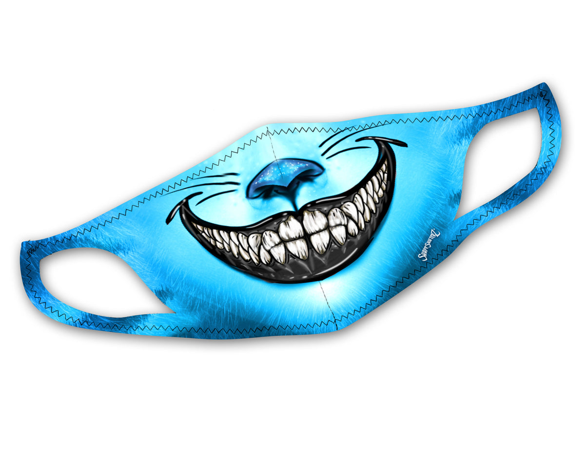 Cheshire Cat Face Mask – Striped Print
