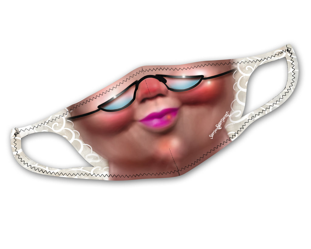 Women's Mrs. Claus Face Mask