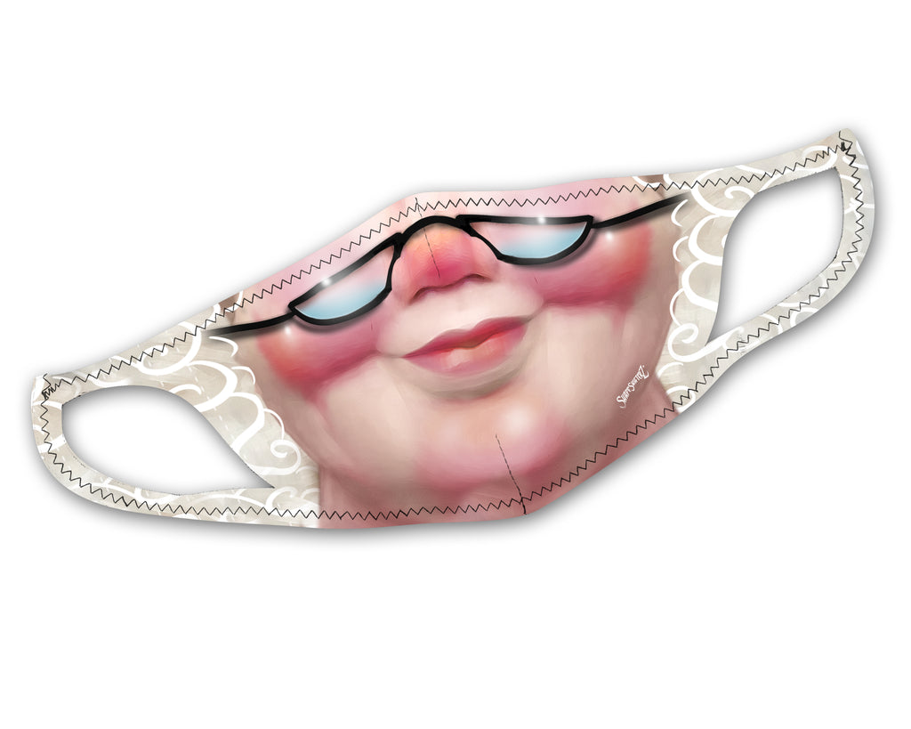 Women's Mrs. Claus Face Mask