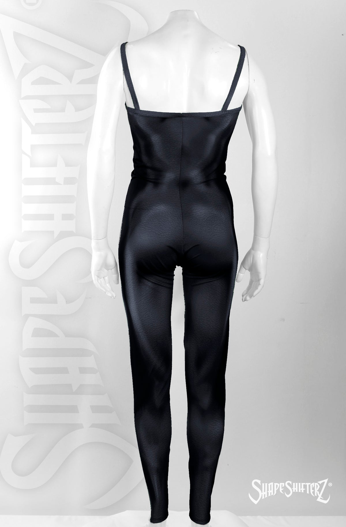 women's black muscle toned unitard superset cat woman costume dance