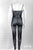 women's grey muscle toned unitard yoga dance aerialist circus costume