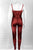 women's red muscle toned unitard devil costume Red She Hulk