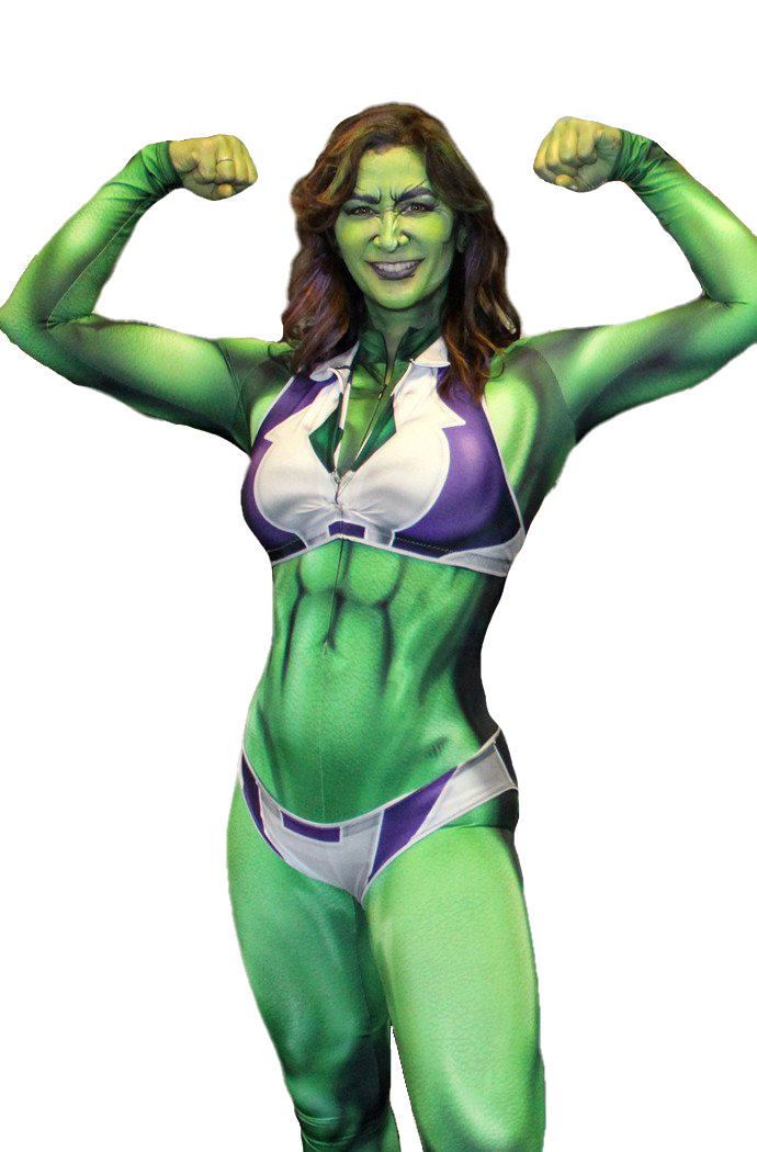 Figure-Enhancing She-Hulk-ish Inspired Bodysuit - Cosplay