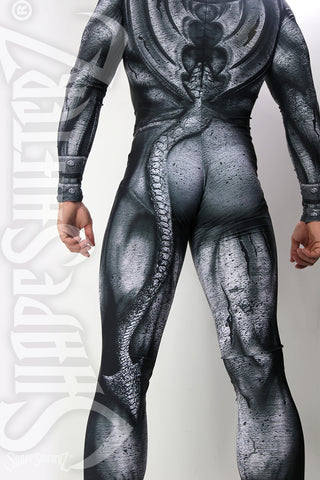 Figure-Enhancing Men's Gargoyle Bodysuit - Cosplay, Athletics