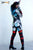 Full Bodysuit - Front Zipper - Women's 'VOODOO DOLL' Bodysuit  -- Sportswear/costume