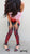 Leggings - Woman's 'ZEBRA' Leggings -- Red Hot - Sportswear Costume