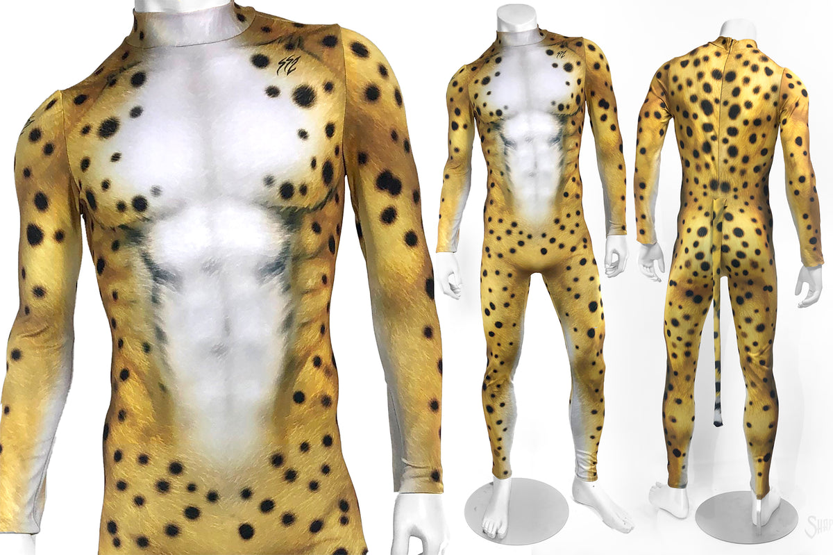 Men's Cheetah Costume Bodysuit