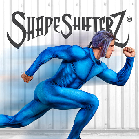 The Original ShapeShifterZ Men's SuperSuit! Streamlined for sports and cosplay.