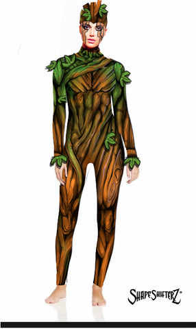 Illustrated Tree Bodysuit - Cosplay | Athletics | Performance